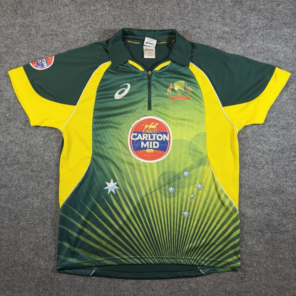 Cricket Australia Jersey Shirt ASICS ODI Australian Men's Large